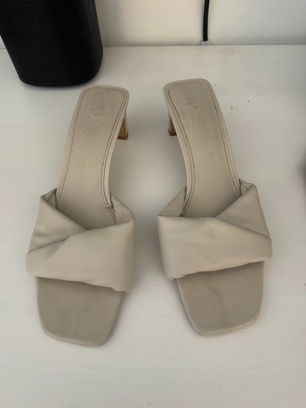 H&M Padded Twist Strap Mules
